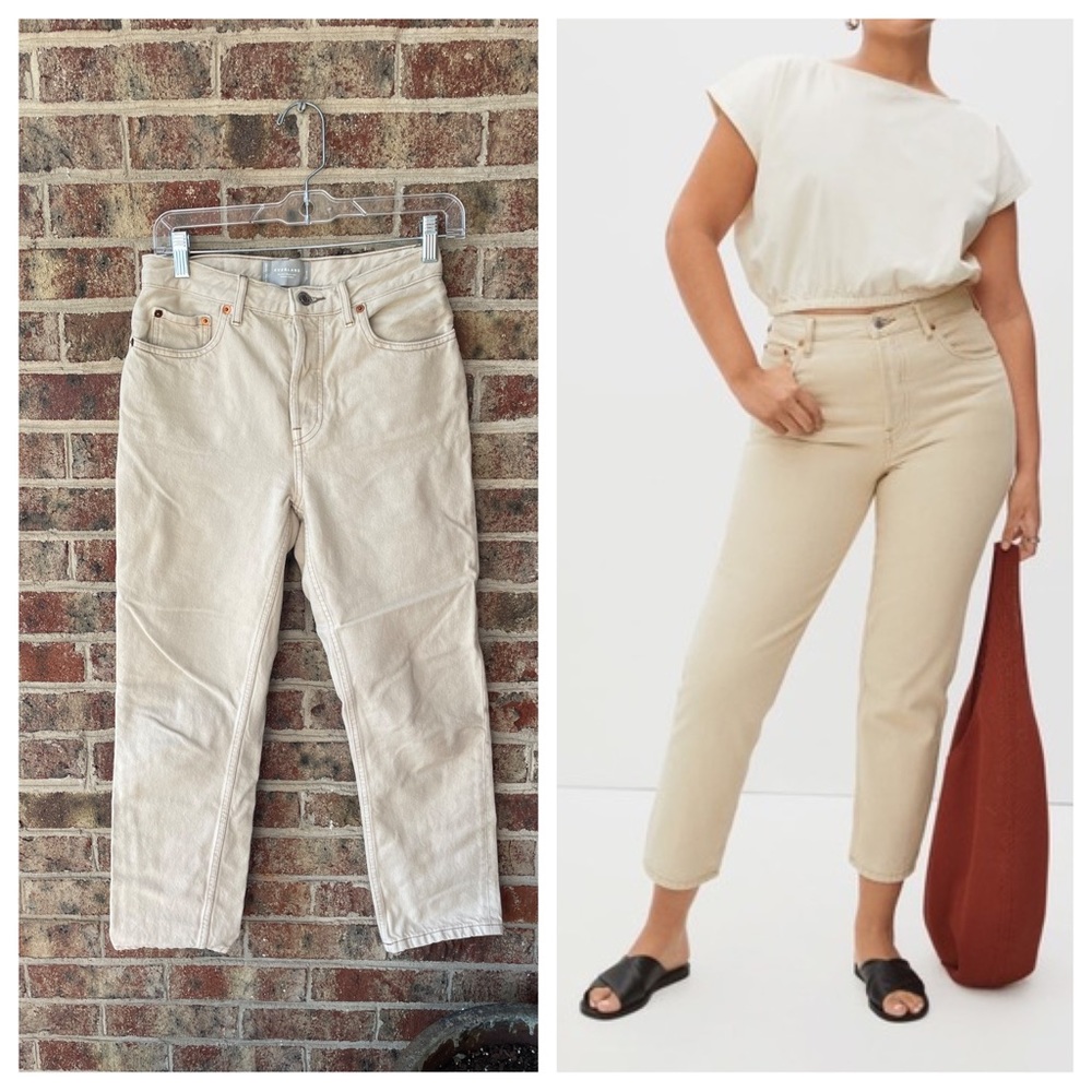 Everlane 90’s Cheeky Crop Jean Pure Clay - runs big approx 27 waist